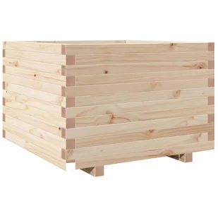 vidaXL Donica ogrodowa, 70x70x49,5 cm, lite drewno sosnowe - Donice - miniaturka - grafika 1