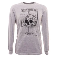 Odzież taktyczna i umundurowanie - Koszulka z nadrukiem karty śmierci LMS Gear Death Card Skull LS, Grey 2XL (00018) - miniaturka - grafika 1