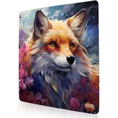 Podkładki pod mysz - PODKŁADKA POD MYSZ GAMINGOWA Kwiecisty Lis 30x30 TILT Na biurko Wytrzymała - miniaturka - grafika 1