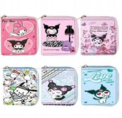 Portfele - PORTFEL KUROMI ŚLICZNY PORTFELIK NA ZAMEK PORTMONETKA ANIME MY MELODY - miniaturka - grafika 1