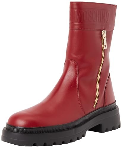 Love Moschino JA24245G0LIA0556, Botki Damskie, Burgundy, 37.5 EU, Burgundy, 37.5 EU