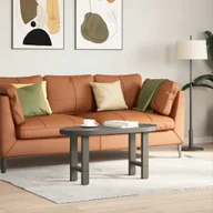 Ławy i stoliki kawowe - vidaXL Stolik kawowy nogi antracyt 2 szt. 38x(42-43) cm stal - miniaturka - grafika 1