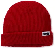 Czapki damskie - Neff Składana czapka beanie Czerwony Jeden rozmiar - miniaturka - grafika 1