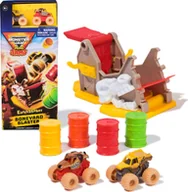 Tory, garaże, parkingi - Monster Jam Monster Jam Mini 1:87 Launchers Playset - miniaturka - grafika 1
