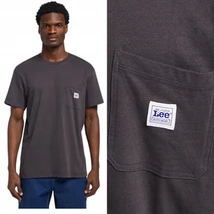 Lee WORKWEAR WW POCKET TEE Black CZARNA BAWEŁNIANA LUŹNA KOSZULKA T-SHIRT L - Koszulki męskie - miniaturka - grafika 1