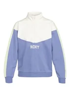 Koszulki i topy damskie - Roxy Top Essential Energy Half Zip CB 2 Kobiety Niebieski XL - miniaturka - grafika 1