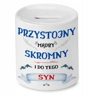 Skarbonki - Skarbonka Dla Syna na Urodziny Prezent z Nadrukiem ze Zdjęciem - miniaturka - grafika 1