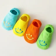 Skarpetki dla dzieci - TEMU 4 Pary Letnich Cienkich Oddychających Skarpetek w Urocze Kolorowe Odcienie, Niewidoczne Skarpety Typu "Boat" dla Kobiet i Mężczyzn - miniaturka - grafika 1