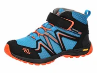 Buty dla chłopców - Brütting Rockwall buty trekkingowe, niebieskie/czarne/pomarańczowe, rozmiar 35, Niebieski, czarny, pomarańczowy, 35 EU - miniaturka - grafika 1