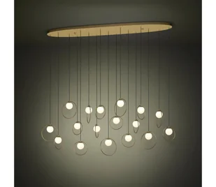 Eglo 390348 - LED Żyrandol ściemnialny na lince PORTOCOLOM 17xLED/3W/230V złoty - Lampy sufitowe - miniaturka - grafika 1