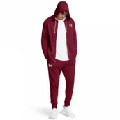 Spodnie męskie - Męskie spodnie dresowe Under Armour UA Rival Terry Jogger - czerwone - miniaturka - grafika 1