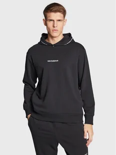 New Balance Bluza MT23516 Czarny Relaxed Fit - Bluzy męskie - miniaturka - grafika 1