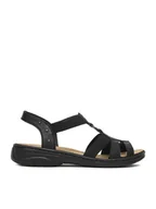 Sandały damskie - Rieker Sandały CEO-64574-00 Czarny - miniaturka - grafika 1