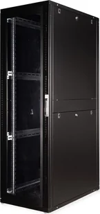 ROLINE Serverschrank 48,26cm 19Zoll 42 HE 600x1000 BxT schwarz Plexiglas - Szafy rack - miniaturka - grafika 1