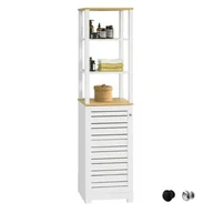 Szafki łazienkowe - SoBuy Wysoka szafka łazienkowa, BZR43-W - miniaturka - grafika 1