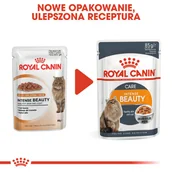 Mokra karma dla kotów - Royal Canin Intense Beauty w galaretce Feline 24x85 g saszetka 16485-uniw - miniaturka - grafika 1
