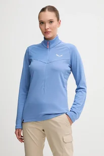 Salewa bluza outdoorowa Puez Cammino damska kolor niebieski gładka 00.0000029097 - Bluzy damskie - miniaturka - grafika 1