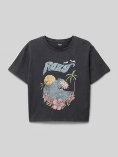 T-shirt z okrągłym dekoltem model ‘GONE TO CALIFORNIA’ - Koszulki dla dziewczynek - miniaturka - grafika 1