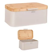 Chlebaki - CHLEBAK Z DREWNIANĄ POKRYWĄ POJEMNIK NA PIECZYWO KINGHOFF KH-1928 - miniaturka - grafika 1