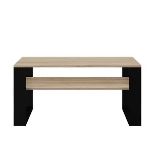 Lumarko Stolik Kawowy Ława Modern 1p Dąb Sonoma / Czerń - Ławy i stoliki kawowe - miniaturka - grafika 3