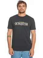 Koszulki męskie - Quiksilver Koszulka Basic Męska Czarna XS - miniaturka - grafika 1
