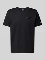 Koszulki męskie - T-shirt z wyhaftowanym logo - miniaturka - grafika 1
