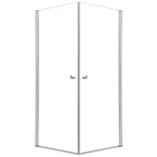 Kabiny prysznicowe - Kabina prysznicowa kwadratowa narożna Hooked 100x100x200 cm profile chromowane Sealskin - miniaturka - grafika 1