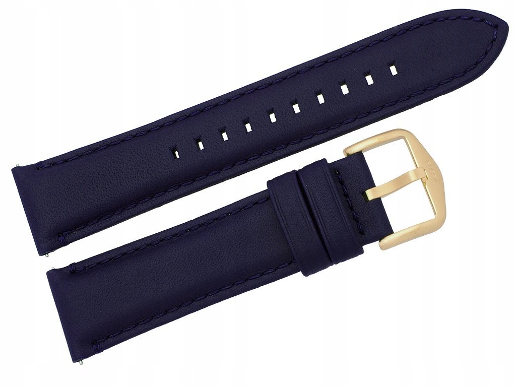 Pasek Fossil Me3102 22 mm granatowy