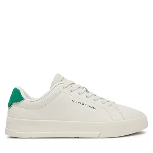 Sneakersy Tommy Hilfiger Th Court Lth Detail Ess FM0FM05367 Beżowy - Sneakersy męskie - miniaturka - grafika 1