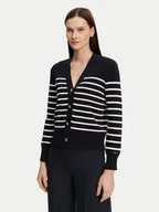 Swetry damskie - Gant Kardigan 4805319 Granatowy Regular Fit - miniaturka - grafika 1
