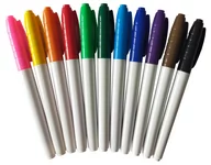 Kredki, ołówki, pastele i pisaki - Pisaki mazaki markery suchościeralne 12 szt | Item 3 - miniaturka - grafika 1