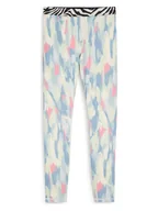 Spodnie sportowe damskie - Puma Legginsy sportowe "Animal Remix" w kolorze turkusowym - miniaturka - grafika 1