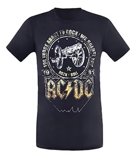 Koszulki męskie - DC AC AC męski T-shirt czarny Salute (03) 03-XL ACDCTSHIRT-03 - grafika 1