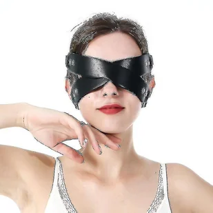 Nowe modele Miękko wyściełana skóra pu Opaska na oczy Osłona oczu Sleep Flirting - Akcesoria do bielizny - miniaturka - grafika 1