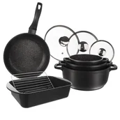 Zestawy garnków i patelni - Zestaw garnków / garnki granitowe patelnia GRANDE 113127 - miniaturka - grafika 1