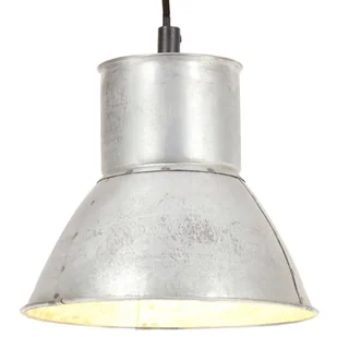 VidaXL Lampa wisząca, 25 W, kolor srebra, okrągła, 17 cm, E27 320571 - Lampy sufitowe - miniaturka - grafika 1