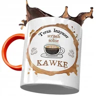 Kubki - Kubek Pomarańczowy dla Instruktora Strzeli Kawkę z Nadrukiem ze Zdjęciem + Opakowanie na prezent (wzór 02) - miniaturka - grafika 1