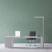 Lampy stojące - Lampa stojąca LED MAULjaval, srebrna, stojak - miniaturka - grafika 1