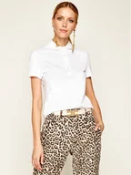 Koszulki i topy damskie - Lacoste Polo PF5462 Biały Slim Fit - miniaturka - grafika 1