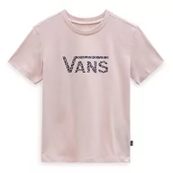 Koszulki i topy damskie - Vans Damska koszulka Drop V Cheetah SS Crew, Sepia Rose, XL, Róża sepia, XL - miniaturka - grafika 1