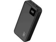 Powerbanki - Powerbank ISY IPP-20001 Czarny - miniaturka - grafika 1