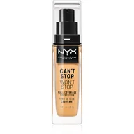 Podkłady do twarzy - NYX Professional Makeup Can't Stop Won't Stop Full Coverage Foundation, długo utrzymujący się, wodoodporny, wegańska formuła, matowa cera, kolor: klasyczny - miniaturka - grafika 1