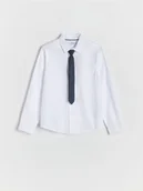 Krawaty i muchy męskie - Reserved - Koszula z krawatem - biały - miniaturka - grafika 1