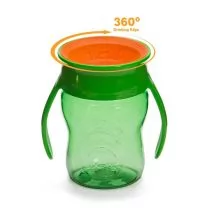 WOW WOW CUP 360 zielony przejściowy kubek treningowy 207 ml - Kubki dla dzieci - miniaturka - grafika 1