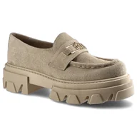 Mokasyny damskie - Carinii, Półbuty, B5984_-O17-000-000-E33 Beż, rozmiar 40 - miniaturka - grafika 1