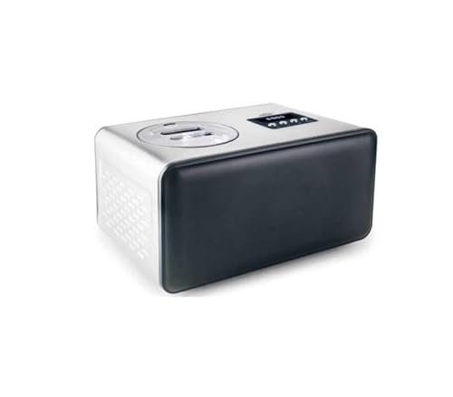 Lacor - 69306 - Maszyna do lodów Artystycznych, funkcja chłodzenia, z 2 łopatkami do mieszania, łatwa obsługa, łatwe czyszczenie, stal nierdzewna, wyjmowany pojemnik, pojemność 1,5 litra, 150 W