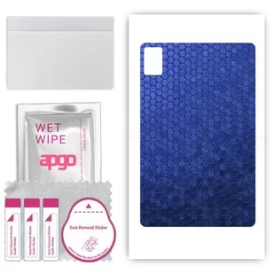 folia naklejka skórka strukturalna na TYŁ do Umidigi G5 Tab - Plaster Miodu Niebieski - apgo SKINS - Akcesoria do tabletów i e-booków - miniaturka - grafika 1