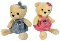 Maskotki i pluszaki - UROCZY MIŚ NIEDŹWIADEK W SPÓDNICZCE I SZELKACH MASKOTKA PLUSZAK 35 cm - miniaturka - grafika 1