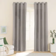 Zasłony - Zasłony strukturalne na przelotkach 140 x 250 cm Smukee, 2 szt., brązowe - miniaturka - grafika 1