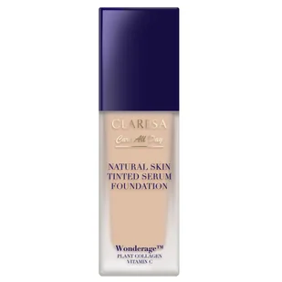 Claresa Natural Skin Tinted Serum Foundation podkład-serum z naturalnym wykończeniem 1w Light Warm 32 ml - Podkład lub puder - Podkłady do twarzy - miniaturka - grafika 1